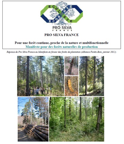 Manifeste pour des forêts naturelles de production (Pro Silva France, mai 2012)